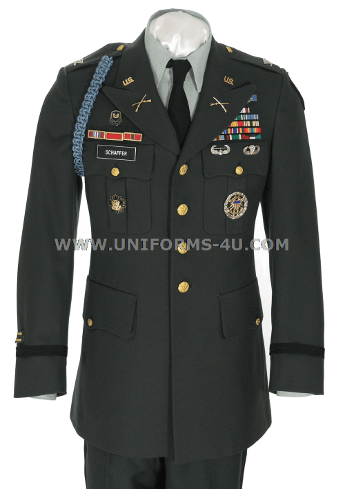 U.S. ARMY MALE OFFICER CLASS A ARMY GREEN UNIFORM