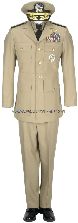 U.S. NAVY OFFICER SERVICE DRESS KHAKI UNIFORM