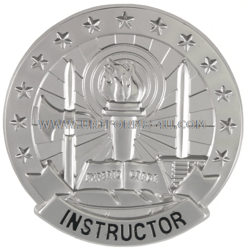 ARMY BASIC INSTRUCTOR SILVER IDENTIFICATION BADGE