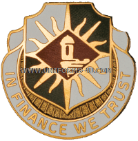 U.S. ARMY 338TH FINANCEL BATTALION UNIT CREST (DUI)