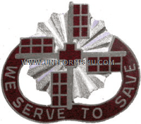 1207TH U.S. ARMY HOSPITAL UNIT CREST (DUI)