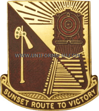 U.S. ARMY 719TH TRANSPORTATION BATTALION UNIT CREST (DUI)