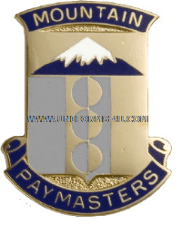 U.S. ARMY 33RD FINANCIAL MANAGEMENT SUPPORT UNIT UNIT CREST (DUI)