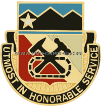 u.s. army 121st support battalion unit crest
